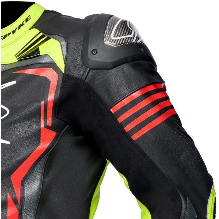 SPYKE - ASSEN RACE 2.0 1PC SUIT BLK/YELLOW FLUO/RED FLUO - SECURTEX MOTOR SL (t/a MaximoMoto)
