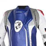 BELA X Race 1PC Motorbike Racing Leather Suit Black White Blue