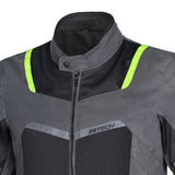R-TECH SPIRAL MESH Motorcycle Jacket Dark Grey Black Green