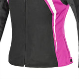 BELA Elanur Lady Motorcycle Textile Touring Jacket Black Grey Pink