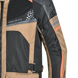 BELA Onsaker Motorcycle Textile Jacket - Sand Black Orange