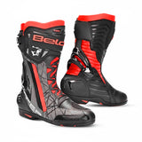 BELA AIR RIDER GP-1 MOTORCYCLE RACING BOOTS BLACK GREY RED