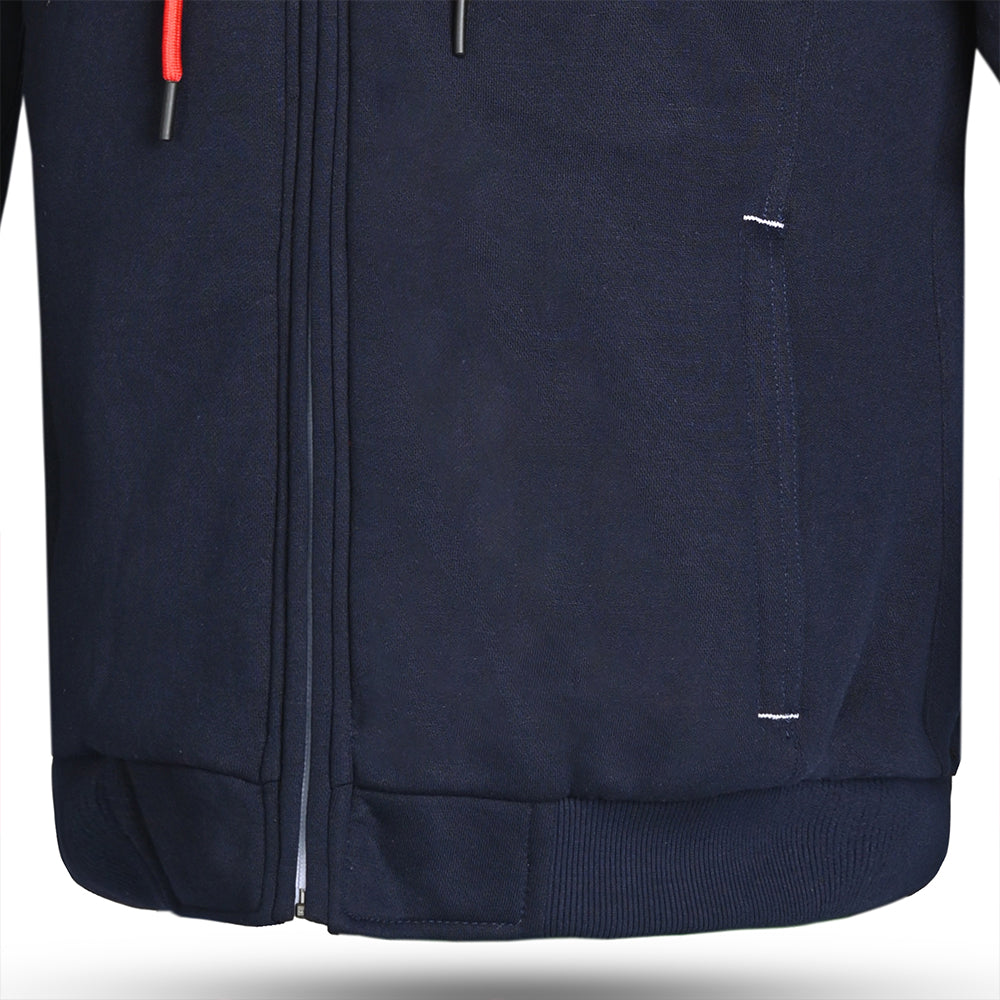 R-TECH Suspension Hoodie - Blue Red - closeup view