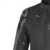 R-Tech Knight Rider Short Motorcycle Racing Jacket Black Dark Grey