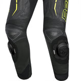 BELA Rocket Lady Mix Kangaroo 1-PC Motorcycle Racing Suits White/Black/Yellow Fluor