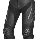 SHUA Infinity 2 PC Motorcycle Racing Leather Suit Black Dark Grey