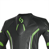 SHUA Infinity 2PC Motorcycle Racing Suit Black Green
