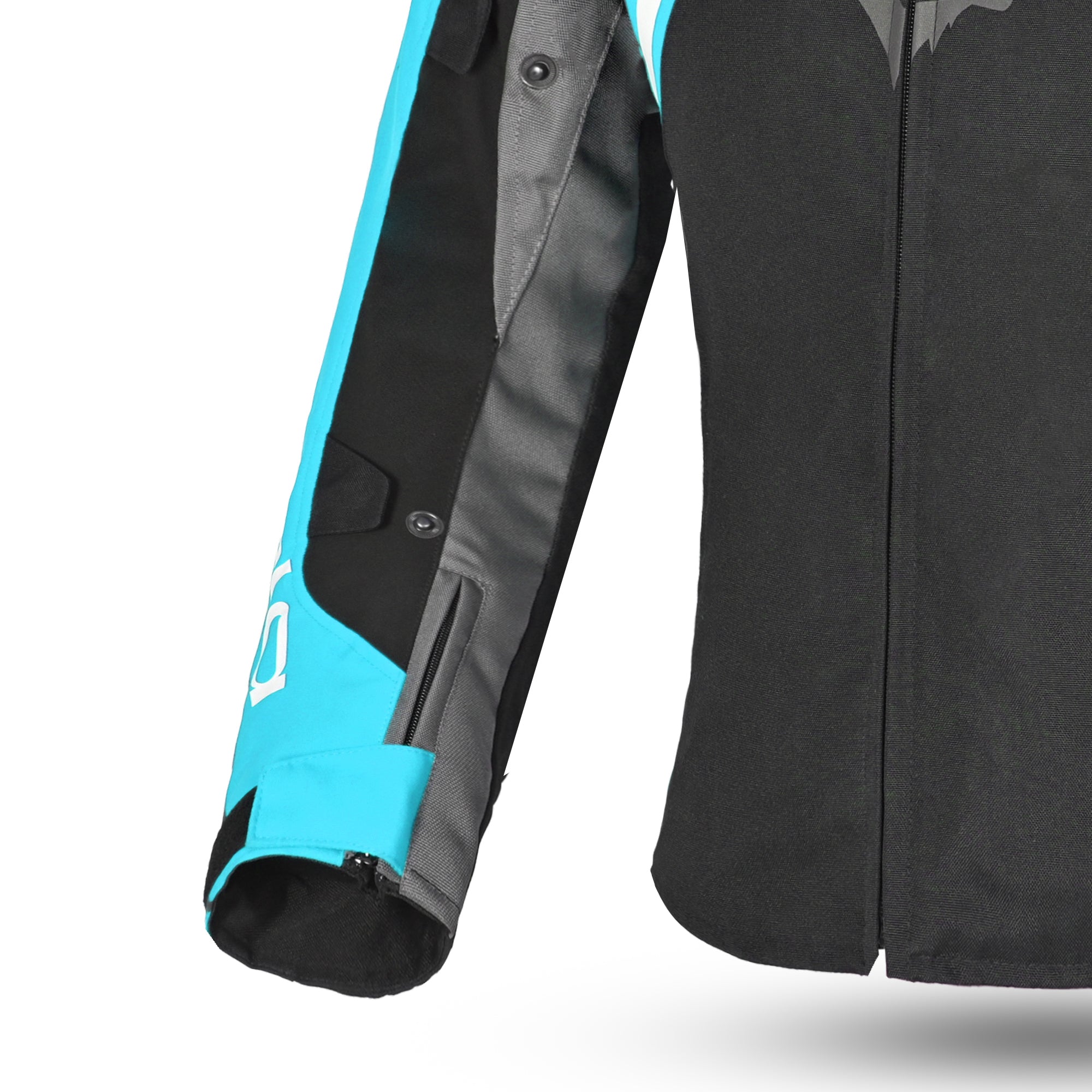 BELA Elanur motorbike Textile Lady Jacket Black grey Turquoise