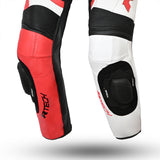 R Tech Hawk 1PC Motorcycle Racing Suit Black White Red