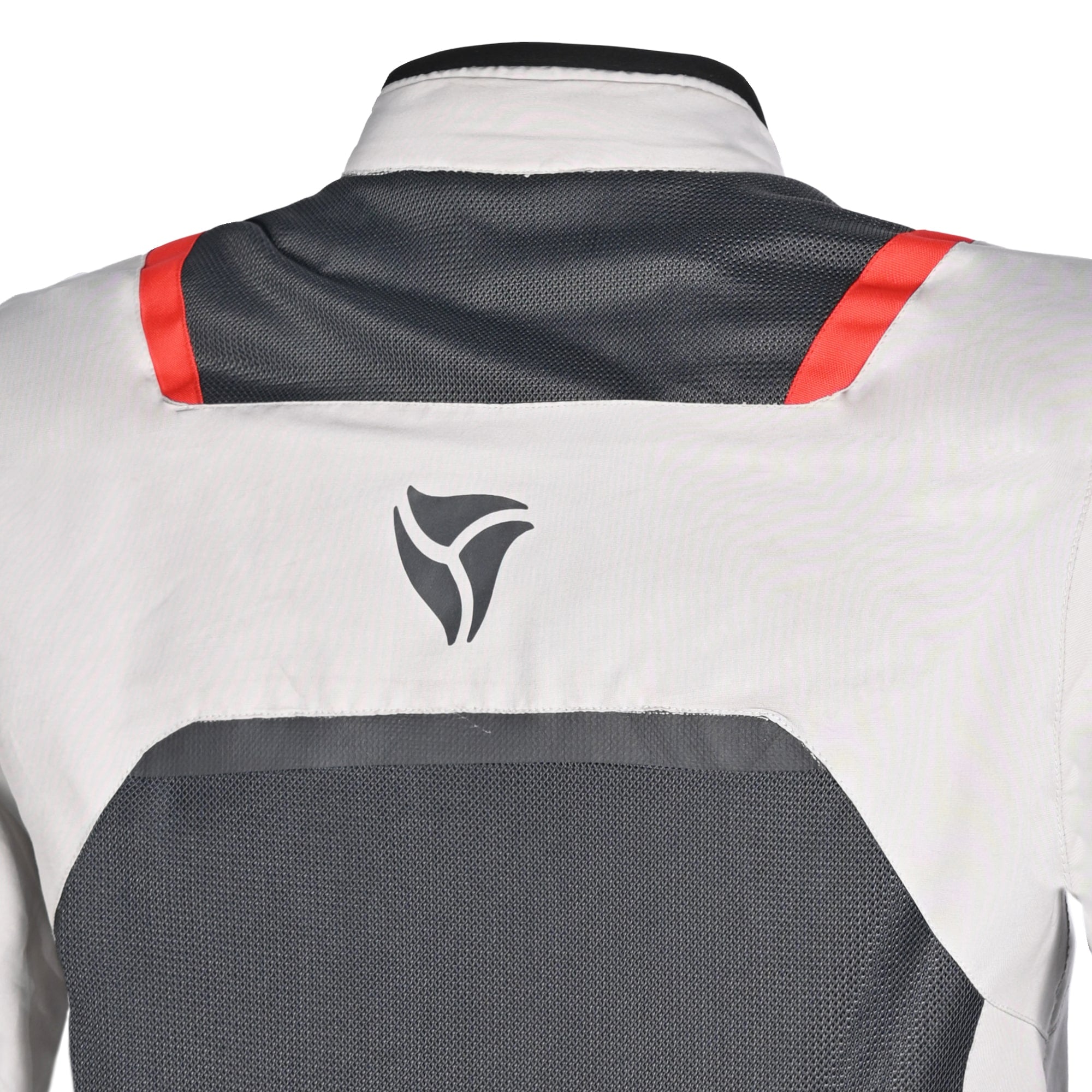 R-TECH SPIRAL MESH MOTORCYCLE JACKET BLACK/WHITE/GREY/RED