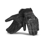 BELA Rocket Short Leather Gloves Black Grey