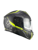 CGM - 569G C-MAX CITY Modular Casco Nero Giallo fluo opaco