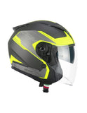 CGM - 136S DNA APACHE Grafite Giallo fluo opaque - SECURTEX MOTOR SL (t/a MaximoMoto)