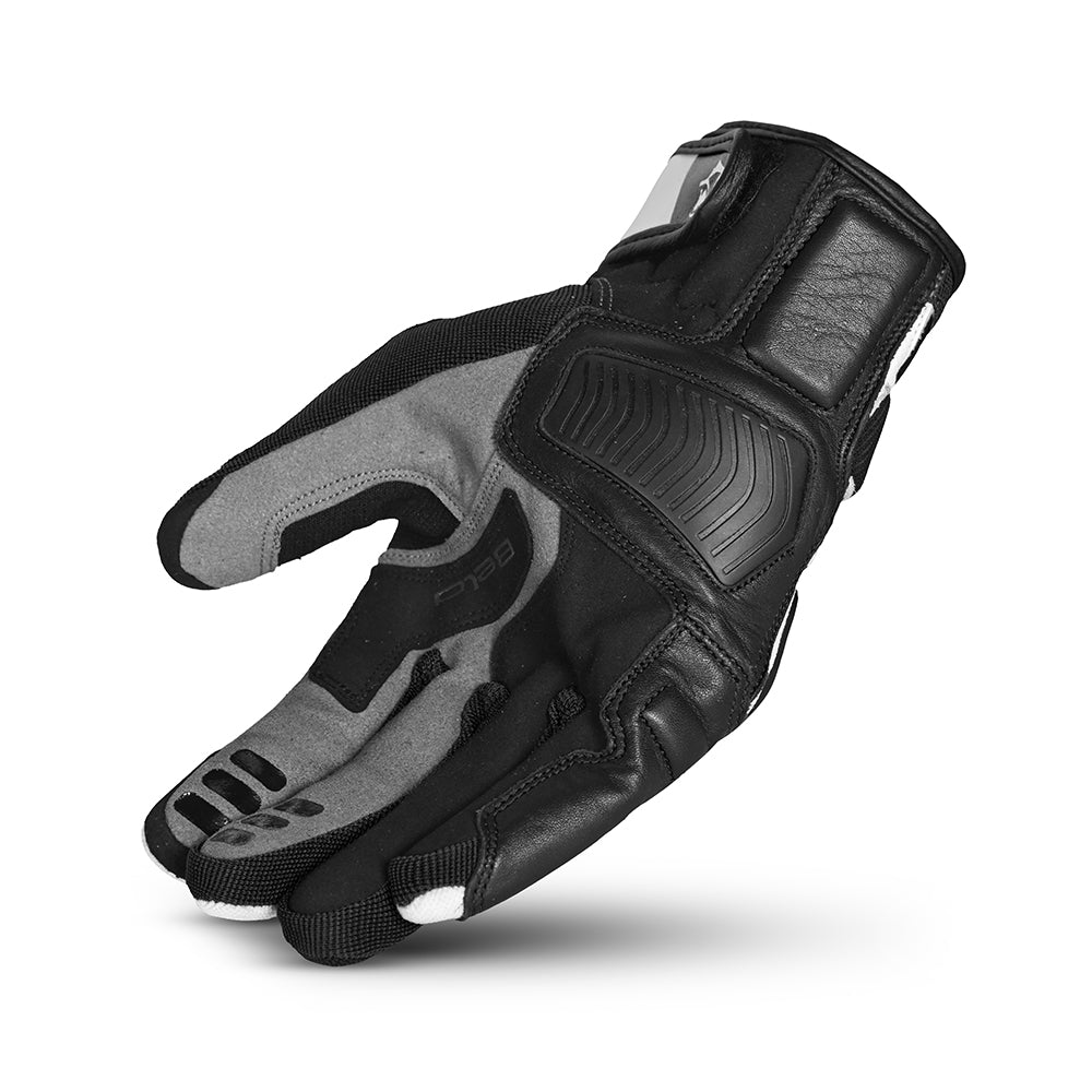 BELA - ARIZON MAN BLACK/WHITE TEXTILE GLOVE - SECURTEX MOTOR SL (t/a MaximoMoto)