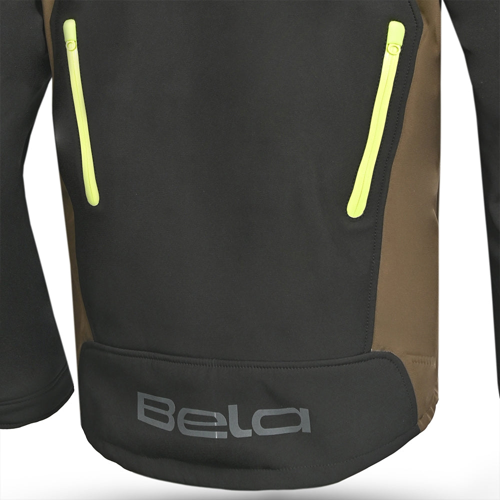 BELA - Fire Fly Man Sweatshirt Black/Olive Green/Fluor Yellow - SECURTEX MOTOR SL (t/a MaximoMoto)