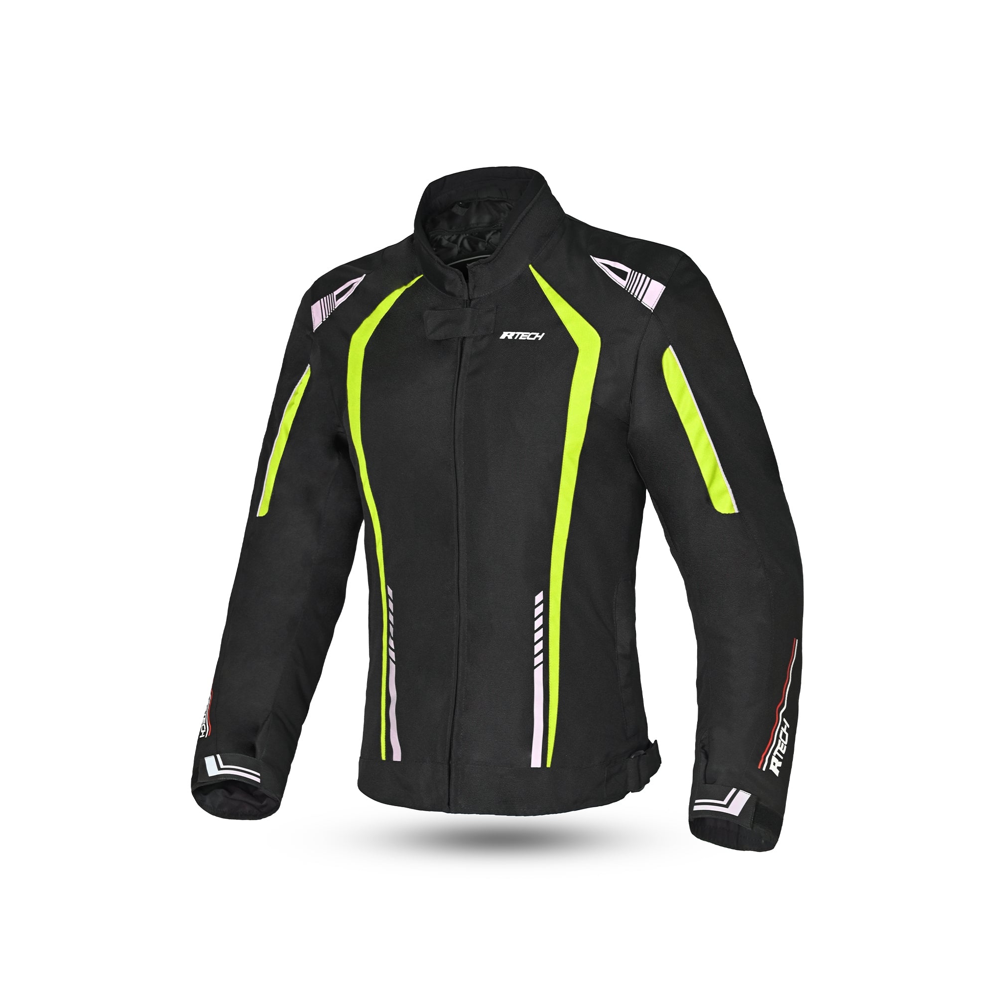 R-TECH - Marshal Lady Textile Jacket Black/Fluor Yellow - SECURTEX MOTOR SL (t/a MaximoMoto)