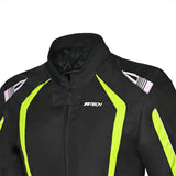R-TECH - Marshal Lady Textile Jacket Black/Fluor Yellow - SECURTEX MOTOR SL (t/a MaximoMoto)