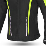 R-TECH - Marshal Lady Textile Jacket Black/Fluor Yellow - SECURTEX MOTOR SL (t/a MaximoMoto)