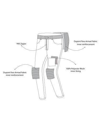 BELA Rio Man 32" Inseam Slim Fit Black Denim Jeans - SECURTEX MOTOR SL (t/a MaximoMoto)