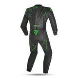 R-Tech Rising Star 1 Pc Mix Kangaroo Motorcycle Leathers Black Green