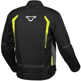 Macna Tazar waterproof textile jacket Black/grey/neon yellow - SECURTEX MOTOR SL (t/a MaximoMoto)