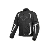 Macna Tazar waterproof textile jacket Black/white - SECURTEX MOTOR SL (t/a MaximoMoto)