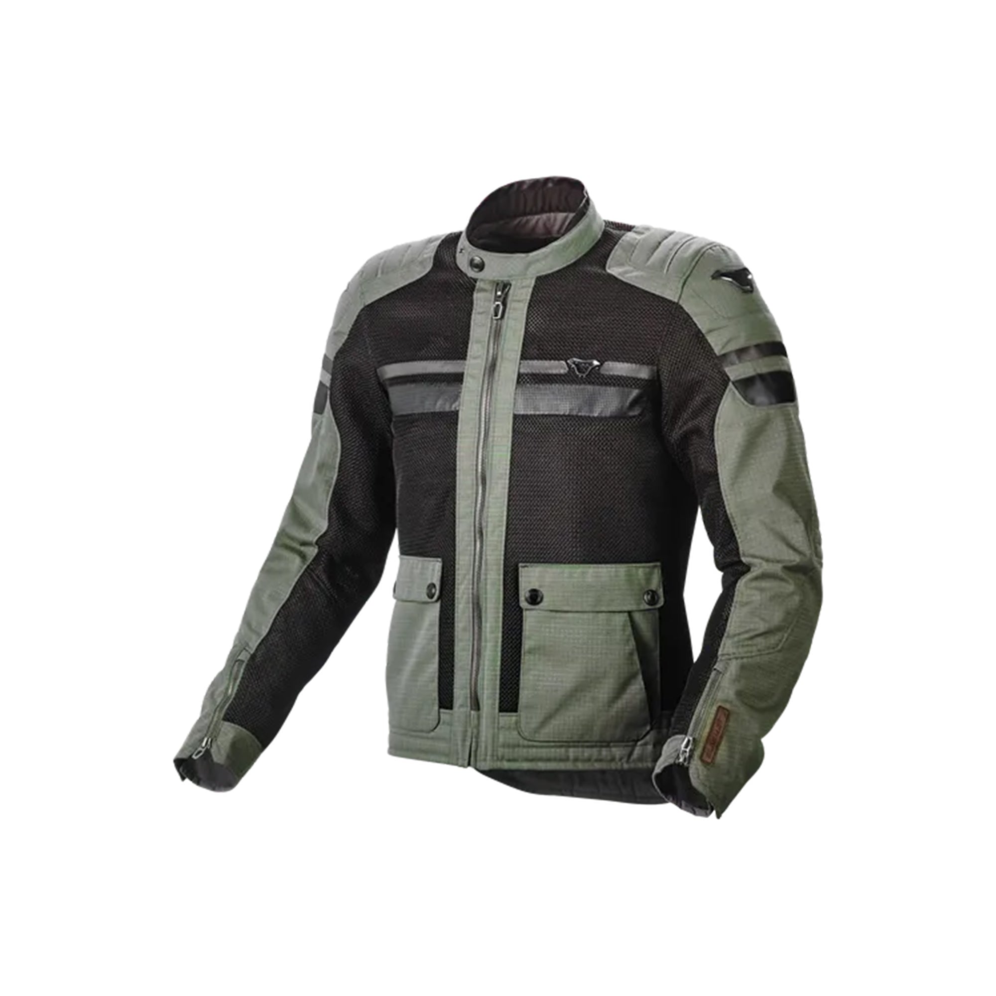 Macna Fluent NightEye Textile Jacket Man Green/black - SECURTEX MOTOR SL (t/a MaximoMoto)