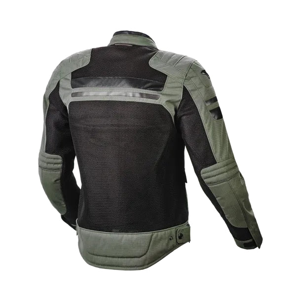 Macna Fluent NightEye Textile Jacket Man Green/black - SECURTEX MOTOR SL (t/a MaximoMoto)