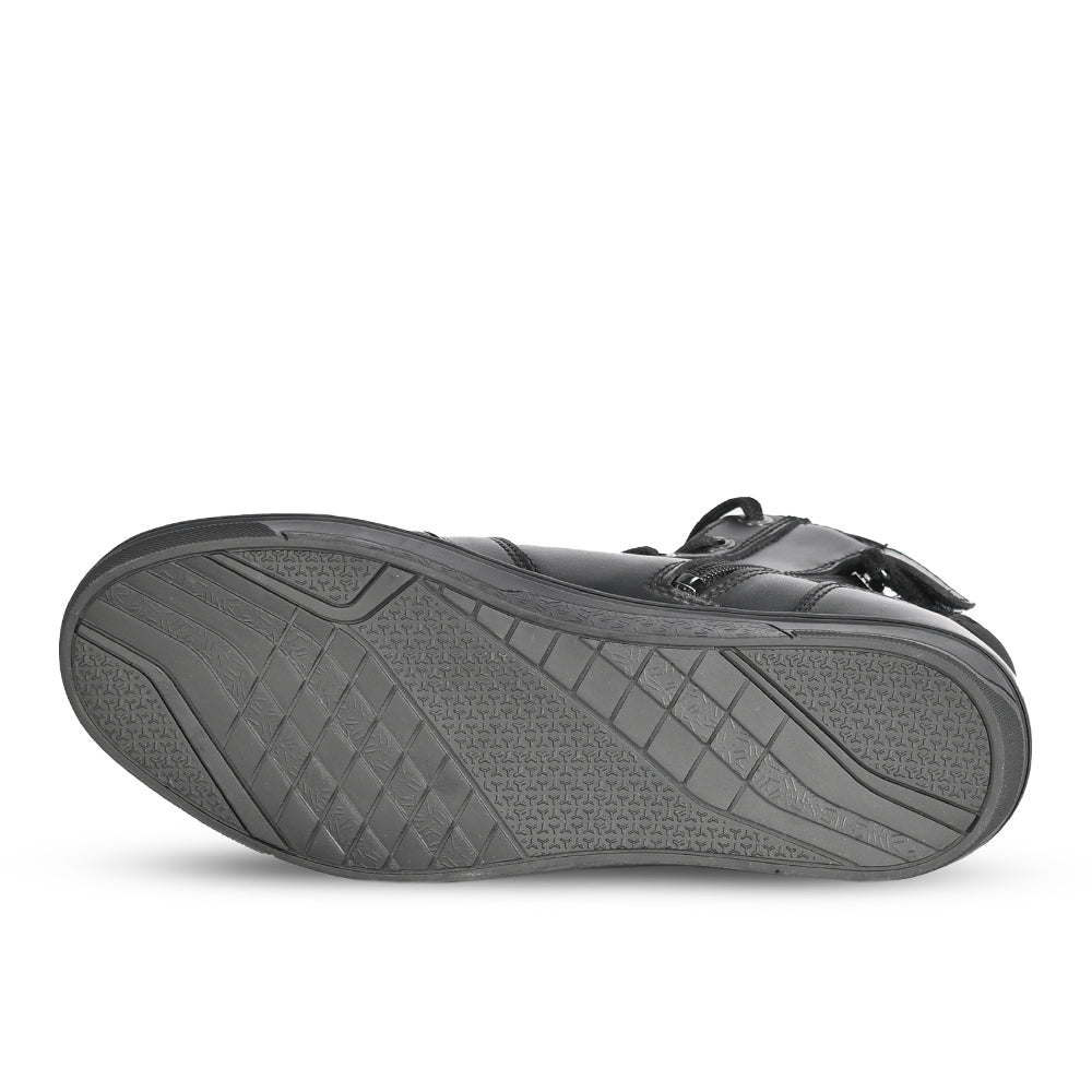 Bela Atlas Men Urban Motorcycle Leather Boots Black