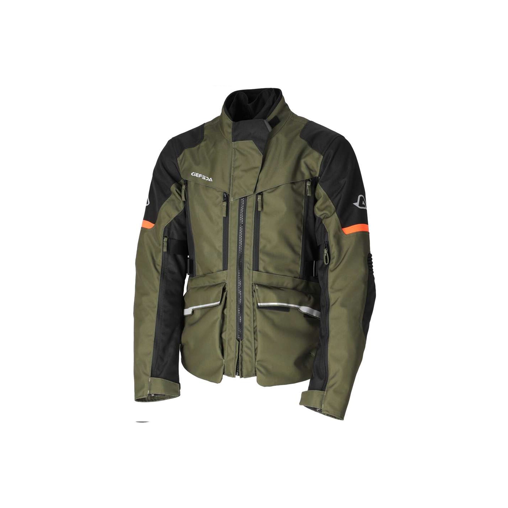 ACERBIS - CE X-ROVER GREEN/ARANCIO JACKET - SECURTEX MOTOR SL (t/a MaximoMoto)