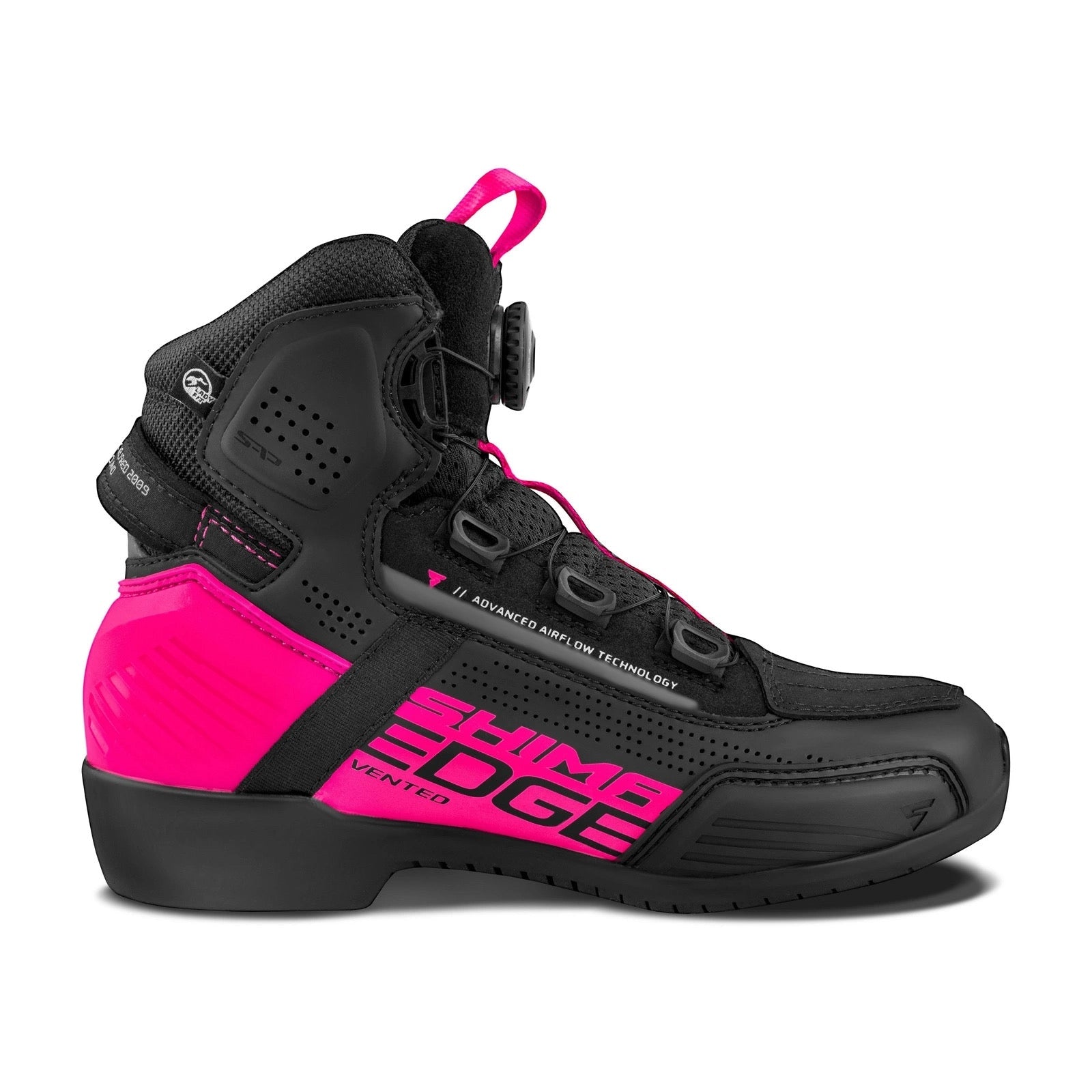 SHIMA EDGE VENTED LADY BOOT PINK - SECURTEX MOTOR SL (t/a MaximoMoto)