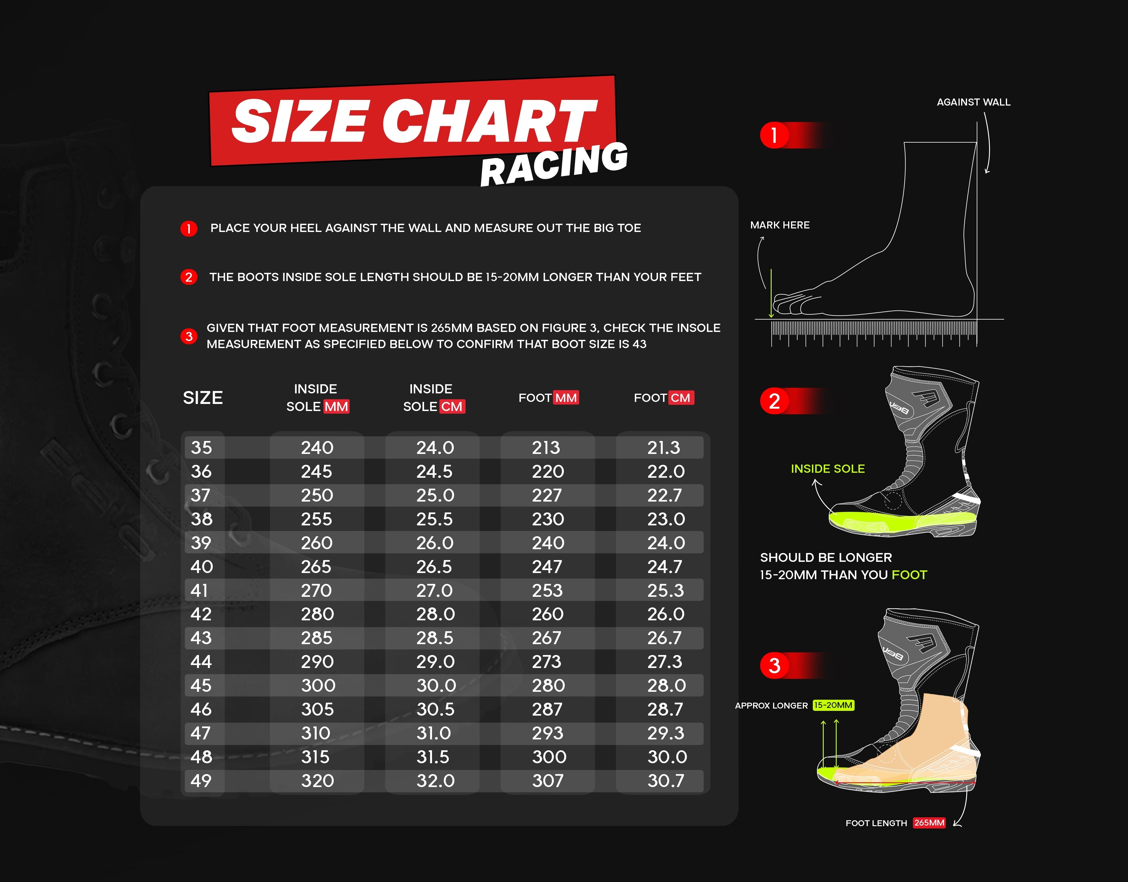 R-TECH - Tornado 2.0 Leather Boots Black/Grey/Fluorescent Yellow - SECURTEX MOTOR SL (t/a MaximoMoto)