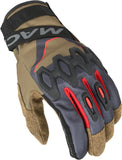 Macna Zairona Women's Gloves Taupe/black/red - SECURTEX MOTOR SL (t/a MaximoMoto)