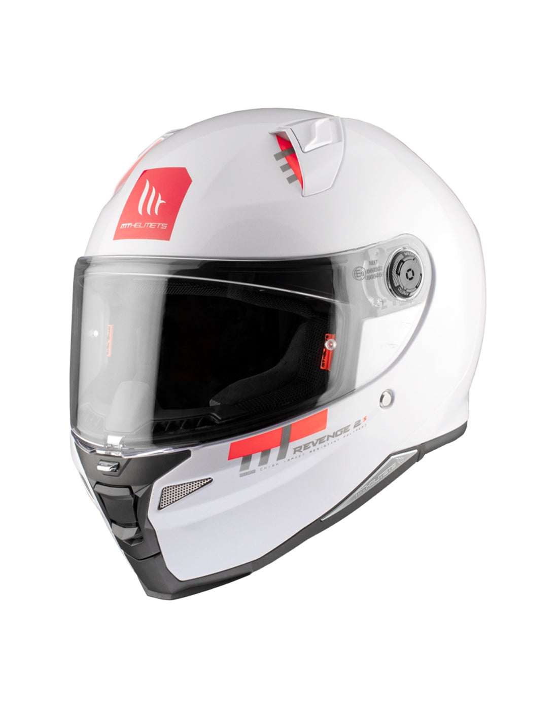 MT REVENGE 2 S SOLID A0 GLOSS WHITE - SECURTEX MOTOR SL (t/a MaximoMoto)