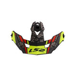 LS2 OF606 PEAK Devor M.black H-v Yellow Motorcycle Accesseries