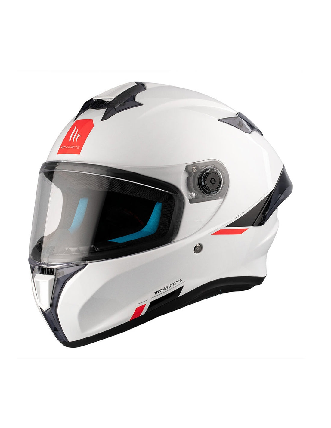 MT TARGO S SOLID A0 GLOSS PEARL WHITE Safe helmets