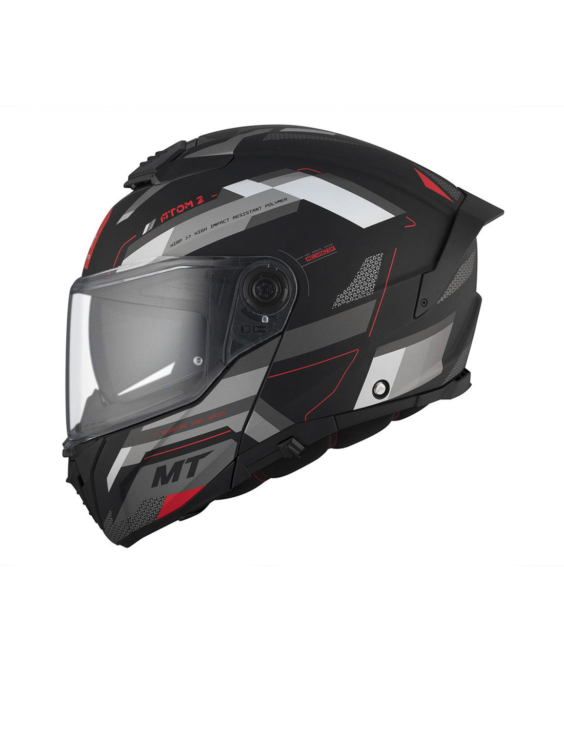 MT Atom 2 Sv Bast D5 mate on Carretera Casco modular motocicleta - CASCO