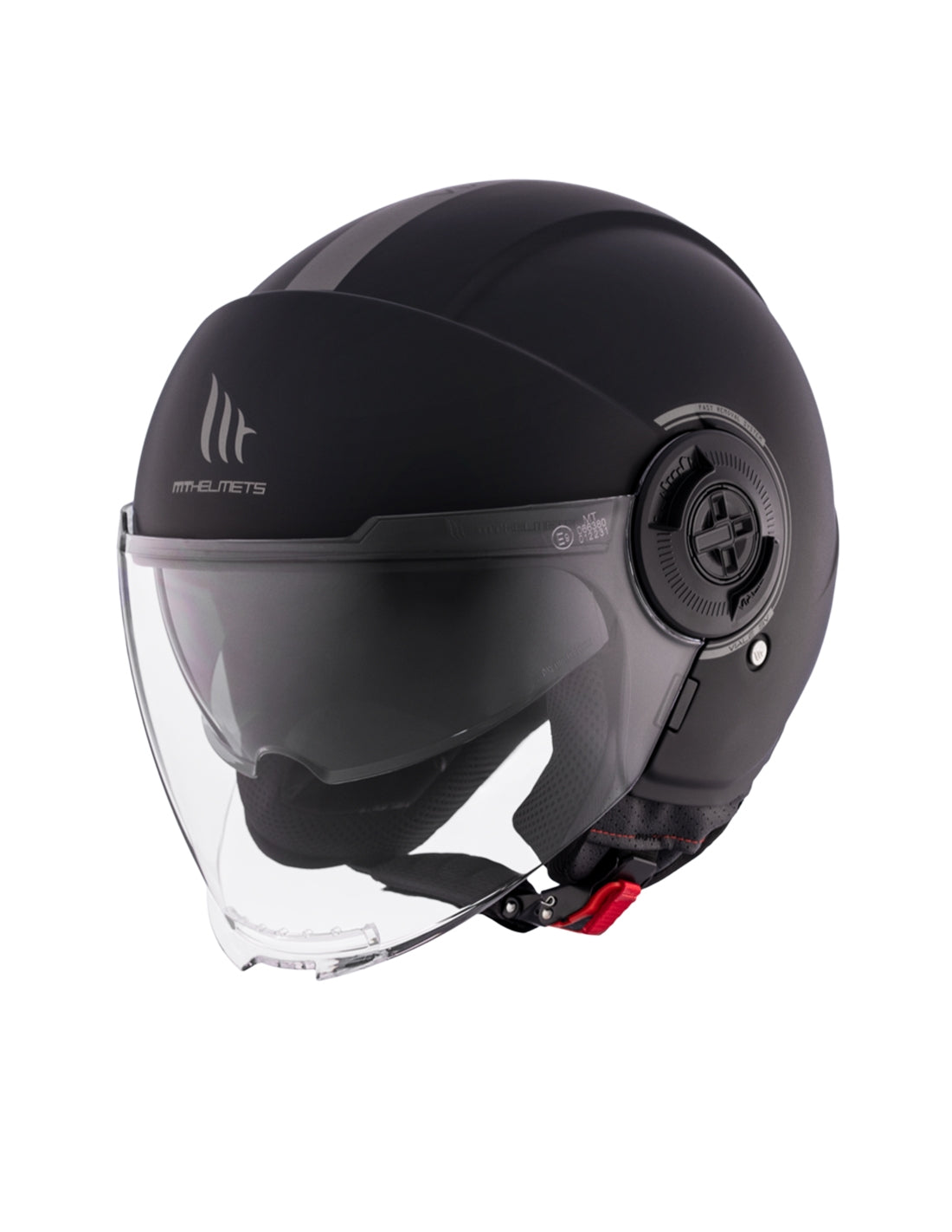 MT VIALE SV S SOLID A1 Urban Motorcycle Helmet Matte Black