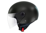 MT STREET S SOLID A1 MOTORCYCLE OPEN FACE HELMET MATTE BLACK