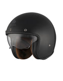 MT LE MANS 2 SV S SOLID A1 Open Face Motorcycle Helmet Glossy Black