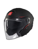 MT COSMO SV SOLID A1 Jet Helmet For Motocross Matte Black