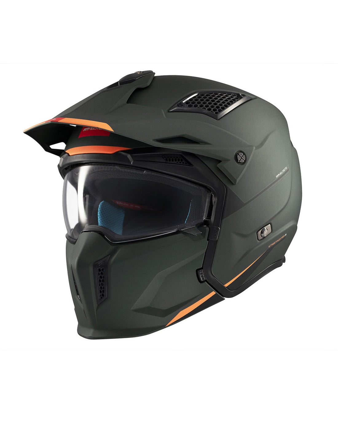 MT Streetfighter S SV Solid A6 Road Crash Modular Motorcycle Helmet