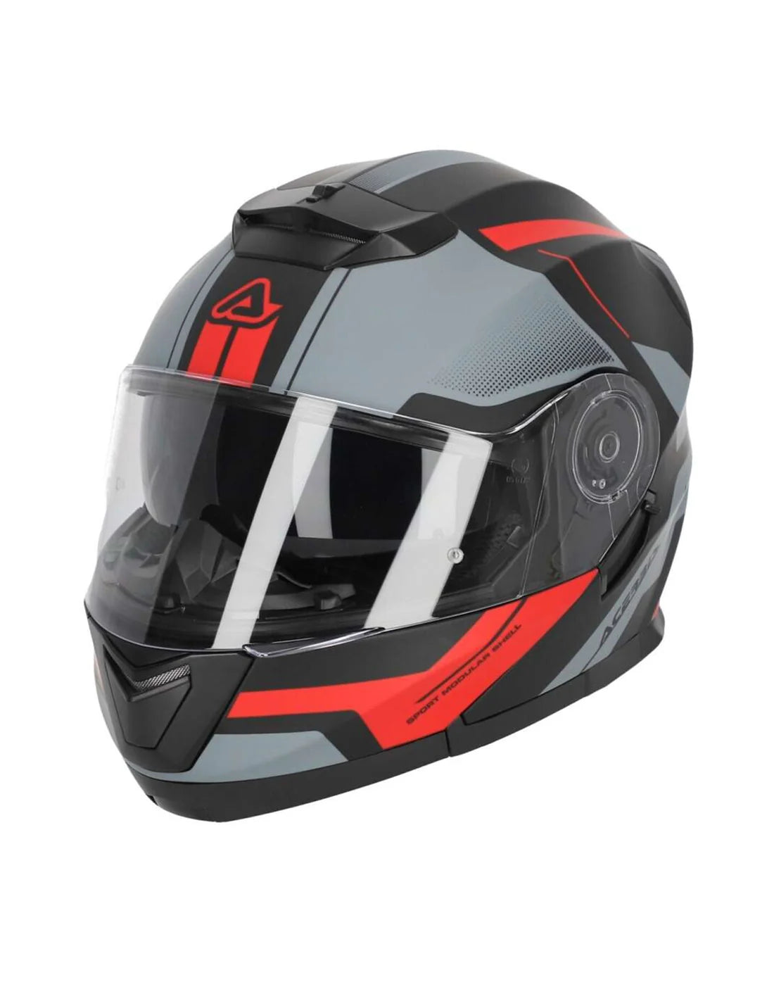 ACERBIS SEREL 22.06 Motorcycle Modular Helmet Black Red