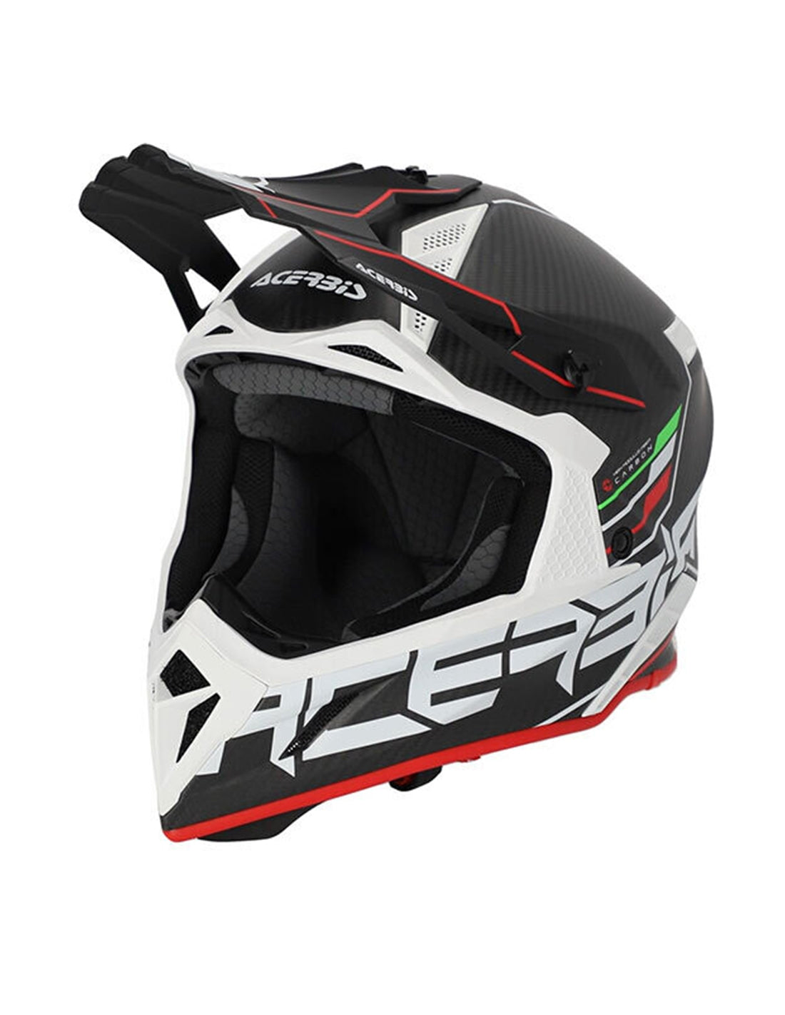 ACERBIS - STEEL CARBON HELMET 2206 NERO/ROSSO - SECURTEX MOTOR SL (t/a MaximoMoto)