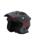 ACERBIS - JET HELMET ARIA 2206 GRAY/RED - SECURTEX MOTOR SL (t/a MaximoMoto)