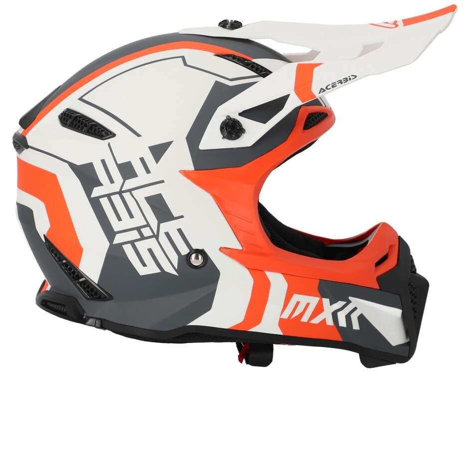 ACERBIS - HELMET PROFILE 5 BIANCO/ARANCIO - SECURTEX MOTOR SL (t/a MaximoMoto)