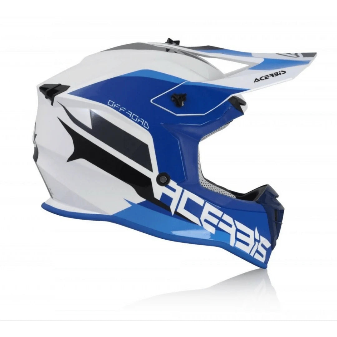 ACERBIS - LINEAR BLU/WHITE HELMET - SECURTEX MOTOR SL (t/a MaximoMoto)