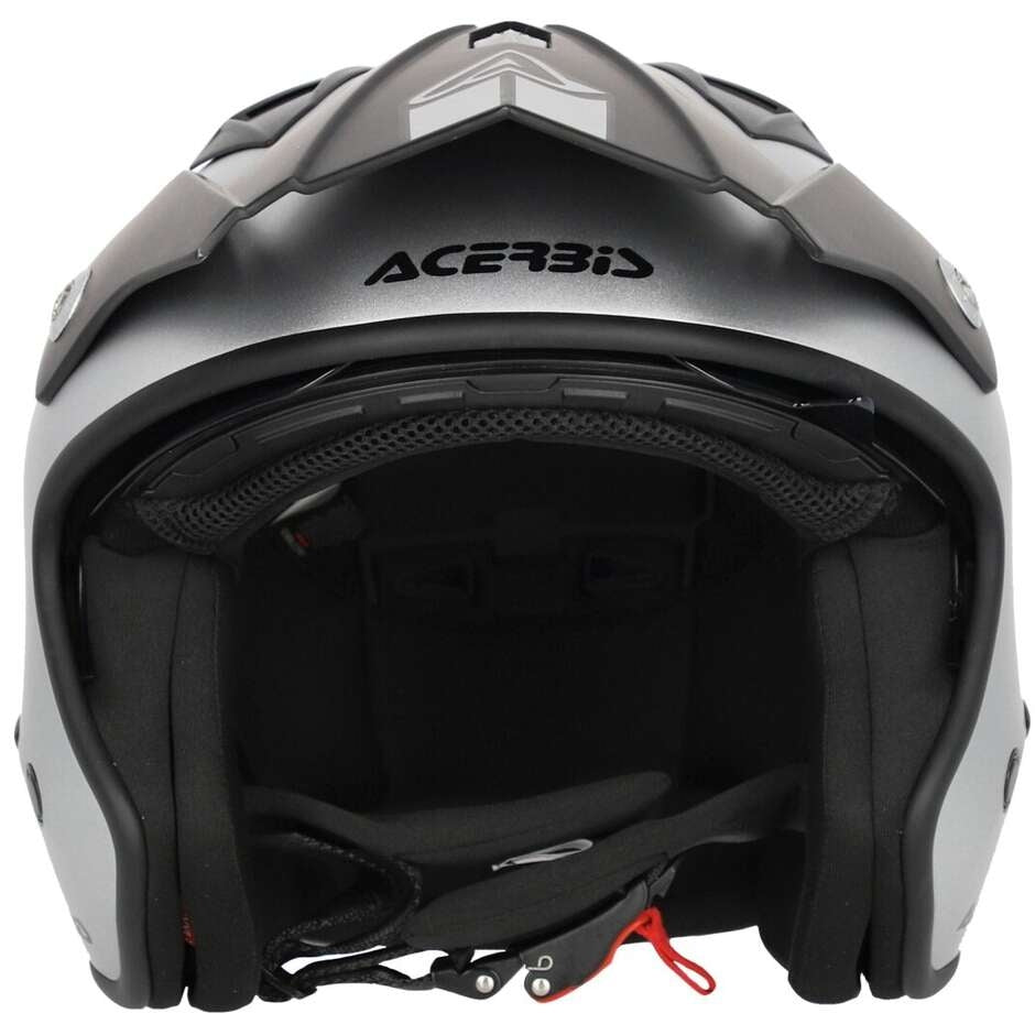 ACERBIS - ARIA METALLIC SILVER JET HELMET - SECURTEX MOTOR SL (t/a MaximoMoto)