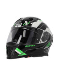 ACERBIS - X-WAY GRAPHIC NERO/GREEN HELMET - SECURTEX MOTOR SL (t/a MaximoMoto)