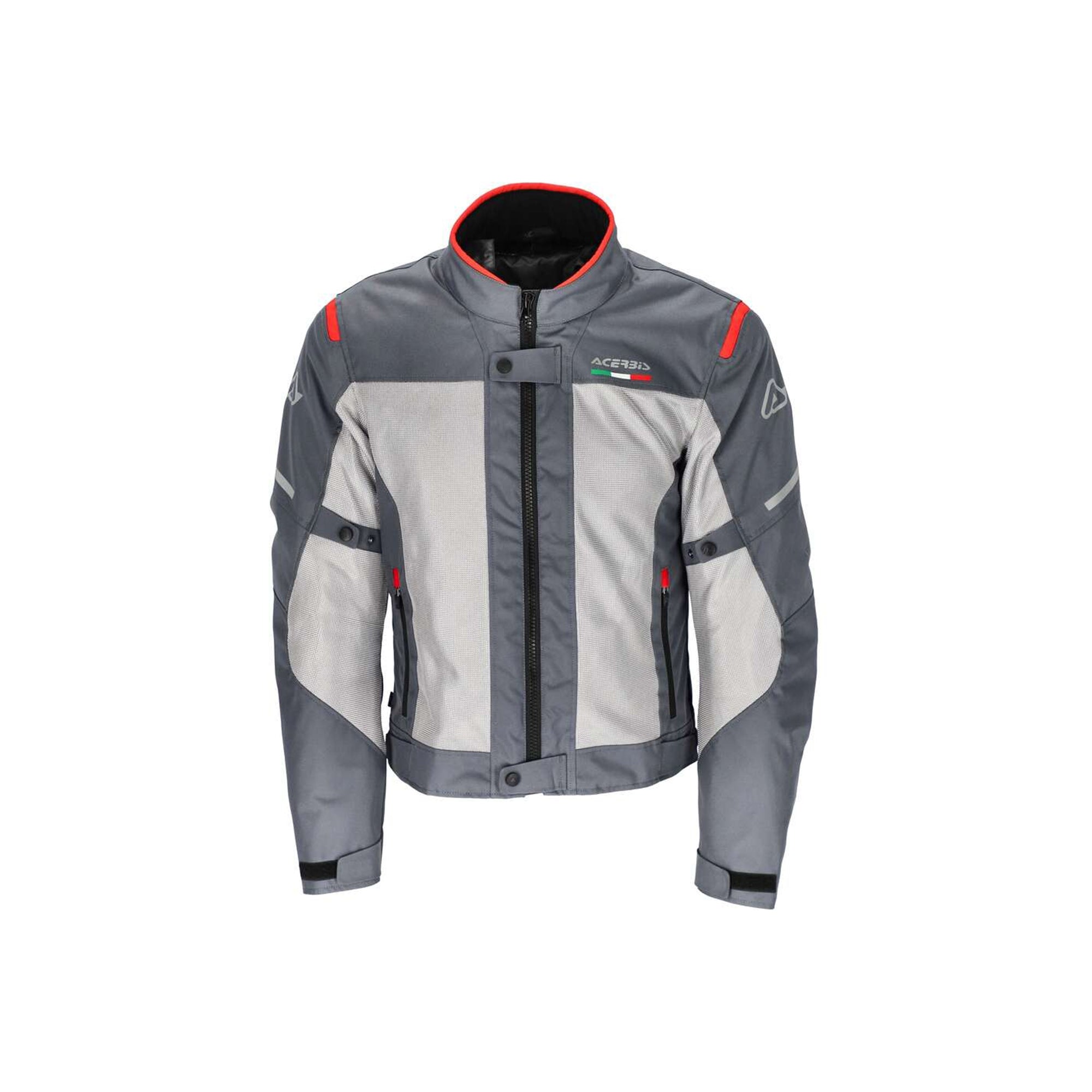 ACERBIS - CE ON ROAD JACKET RUBY GRIGIO/ROSSO - SECURTEX MOTOR SL (t/a MaximoMoto)